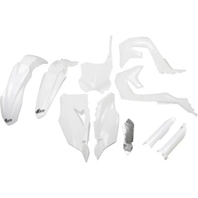 Kit de Plástico Blanco UFO Kawasaki KXF 250/450 - Carenado de Moto Kit de Plástico Blanco UFO Kawasaki KXF 250/450 - Carenado de Moto