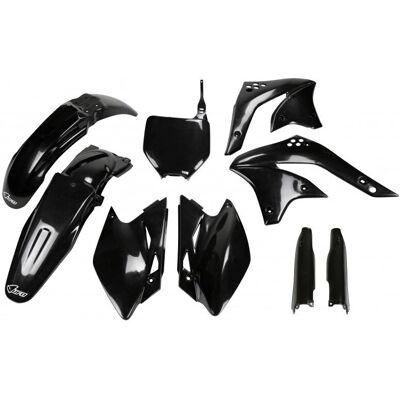 Ufo Kawasaki KXF 450 2007 Schwarzes Kunststoffset - Motorradtyp Ufo Kawasaki KXF 450 2007 Schwarzes Kunststoffset - Motorradtyp