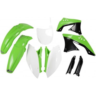 Ufo Kawasaki KXF 450 2009-2011 Plastkit - Original OEM Ufo Kawasaki KXF 450 2009-2011 Plastkit - Original OEM