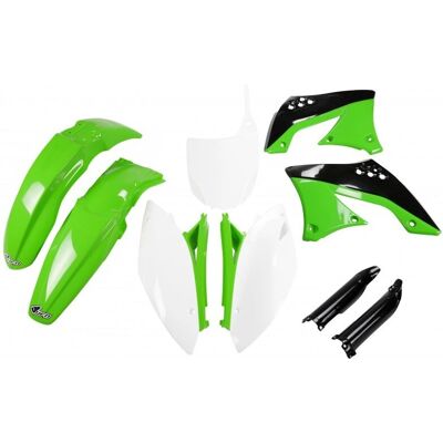 Ufo Kawasaki Kxf 450 Kunststoffset - OEM Farbe - 2009-2011 Ufo Kawasaki Kxf 450 Kunststoffset - OEM Farbe - 2009-2011