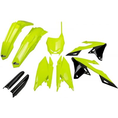 UFO Komplett Kunststoffset Suzuki RM-Z 450 Neon Gelb - Motorrad Kunststoffkit UFO Komplett Kunststoffset Suzuki RM-Z 450 Neon Gelb - Motorrad Kunststoffkit