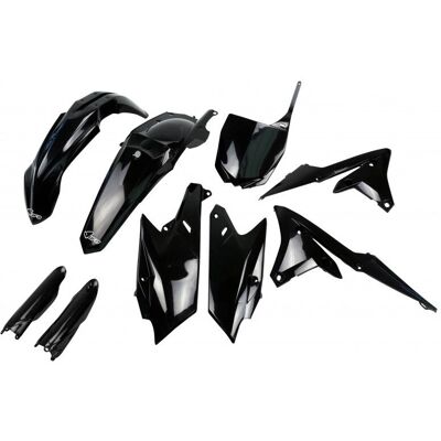 Kit plastiques complet UFO YZF 250/450 - Noir - Carénage moto Kit plastiques complet UFO YZF 250/450 - Noir - Carénage moto