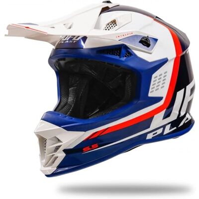 Ufo Plast Intrepid Blau Weiß Motorradhelm - Motorradhelm Ufo Plast Intrepid Blau Weiß Motorradhelm - Motorradhelm