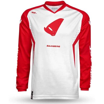 Ufo Bamberg Rot Weiß - Motorrad Cross Trikot Ufo Bamberg Rot Weiß - Motorrad Cross Trikot