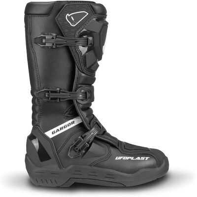 Ufo Gargor Schwarz Weiß - Cross Motorradstiefel - Motorradstiefel Ufo Gargor Schwarz Weiß - Cross Motorradstiefel - Motorradstiefel