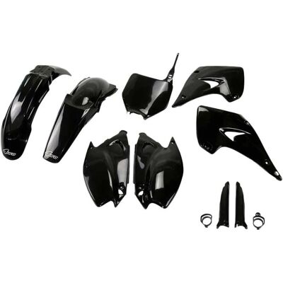 UFO Kawasaki KX 125/250 2003 - Kit Plastiques Complet - Noir UFO Kawasaki KX 125/250 2003 - Kit Plastiques Complet - Noir