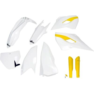 Kit completo de plásticos UFO para Husqvarna TC/FC 2015 - Protectores de horquilla Kit completo de plásticos UFO para Husqvarna TC/FC 2015 - Protectores de horquilla