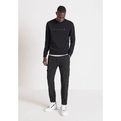 Antony Morato Slim Fit MMFL007849000 Czarna Bluza - Bluza Antony Morato Slim Fit MMFL007849000 Czarna Bluza - Bluza