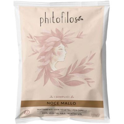 Polvere di guscio di noce Phitofilos - Trattamento rinforzante e riflessante per capelli Polvere di guscio di noce Phitofilos - Trattamento rinforzante e riflessante per capelli