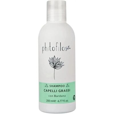 Shampoo Bardana Tè Verde Menta per Capelli Grassi di Phitofilos Shampoo Bardana Tè Verde Menta per Capelli Grassi di Phitofilos