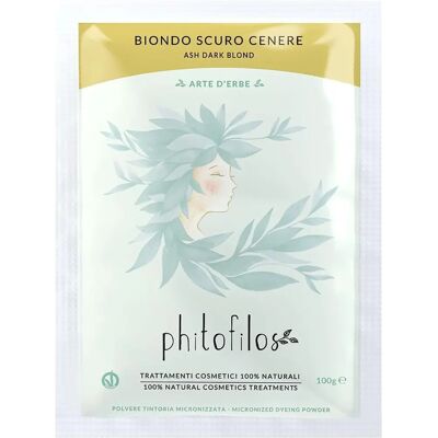 Teinture pour cheveux à l'indigo et henné Phitofilos - Blond Cendré - Publicité Teinture pour cheveux à l'indigo et henné Phitofilos - Blond Cendré - Publicité