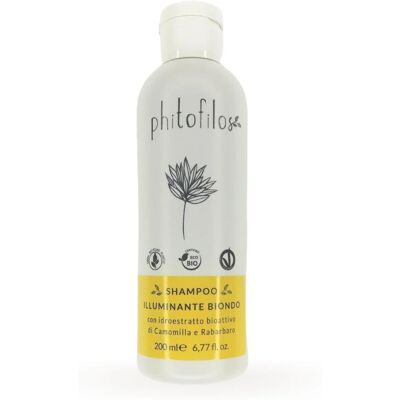 Shampoing Camomille et Rhabarbar de Phitofilos pour cheveux blonds et châtains clairs - Shampoo - Publicité Shampoing Camomille et Rhabarbar de Phitofilos pour cheveux blonds et châtains clairs - Shampoo - Publicité