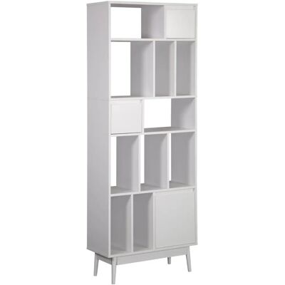 Bibliothèque Rebecca Mawar - Moderne Blanc Panneau de particules 187x70x29,5cm - Publicité Bibliothèque Rebecca Mawar - Moderne Blanc Panneau de particules 187x70x29,5cm - Publicité