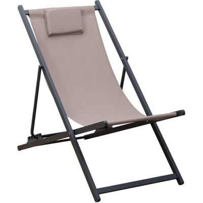 Rebecca Mobili - Sarson - Gris foncé - Aluminium - Chaise - Publicité Rebecca Mobili - Sarson - Gris foncé - Aluminium - Chaise - Publicité