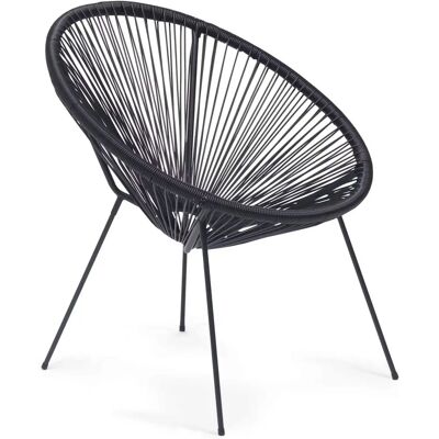 Rebecca Mobili - Clianto - Acero PE - Negro - Sillón exterior Rebecca Mobili - Clianto - Acero PE - Negro - Sillón exterior