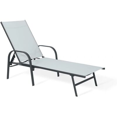 Rebecca Mobili Dunkelgraue Gartenliege - Reclining Garden Chair Rebecca Mobili Dunkelgraue Gartenliege - Reclining Garden Chair