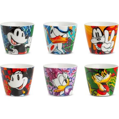 Disney Mickey & Minnie Mouse 6er Set Espresso Tassen - Kaffeetassen Disney Mickey & Minnie Mouse 6er Set Espresso Tassen - Kaffeetassen