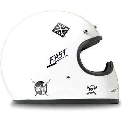 DMD Racer Flash Helm Weiß/Schwarz - Crosshelm DMD Racer Flash Helm Weiß/Schwarz - Crosshelm