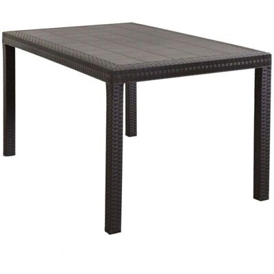 Milani Home - Set Tavolo Fisso Wicker 150x90 - Arredo da giardino Milani Home - Set Tavolo Fisso Wicker 150x90 - Arredo da giardino