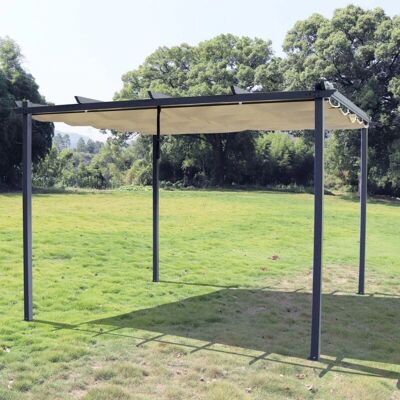 Milani Home - Lepanto 3x3 - Antracite - Metallo - Gazebo Milani Home - Lepanto 3x3 - Antracite - Metallo - Gazebo