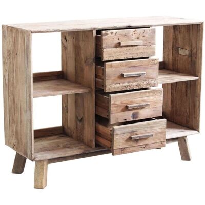 Milani Home - PINUS - legno di pino riciclato - 4 cassetti - mobile Milani Home - PINUS - legno di pino riciclato - 4 cassetti - mobile