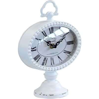MILANI HOME - Brayden - Bianco - 16.5 x 22.5 x 8.5 cm - Orologio da appoggio MILANI HOME - Brayden - Bianco - 16.5 x 22.5 x 8.5 cm - Orologio da appoggio
