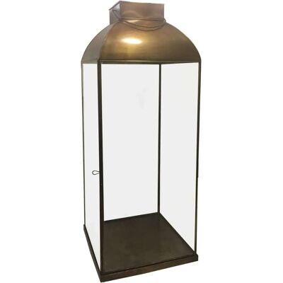 Milani Home Lanterna Vintage in Vetro e Metallo - Accessorio per Decorazione Milani Home Lanterna Vintage in Vetro e Metallo - Accessorio per Decorazione