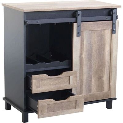 Milani Home GABRIELLE - Credenza moderna industriale - 80x40x82 cm Milani Home GABRIELLE - Credenza moderna industriale - 80x40x82 cm