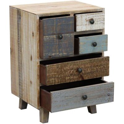 Milani Home - Cassettiera In Legno 5 Cassetti Colorwood Milani Home - Cassettiera In Legno 5 Cassetti Colorwood