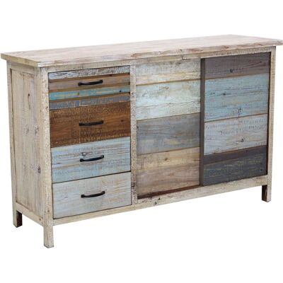 Milani Home Credenza - Mobile in legno colorato - 140x82x40 cm Milani Home Credenza - Mobile in legno colorato - 140x82x40 cm