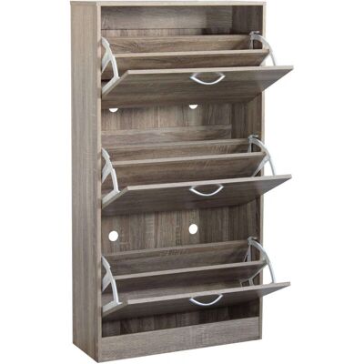 Milani Home Marrone Scarpiera in Legno con 3 Ante - Mobili Porta Scarpe Milani Home Marrone Scarpiera in Legno con 3 Ante - Mobili Porta Scarpe