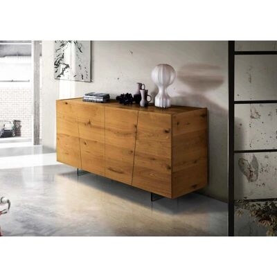Credenza Moderna in Rovere di Milani Home - Ante Scorrevoli - 180x50x88 cm Credenza Moderna in Rovere di Milani Home - Ante Scorrevoli - 180x50x88 cm