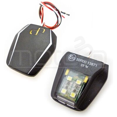Lightech Feu de Plaque LED Italien - Homologation E13 - Publicité Lightech Feu de Plaque LED Italien - Homologation E13 - Publicité