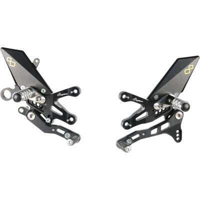 Lightech Reposapiés Fijos Aprilia RSV4 Tuono V4 - Repose-Pieds y Perno de Pie Lightech Reposapiés Fijos Aprilia RSV4 Tuono V4 - Repose-Pieds y Perno de Pie