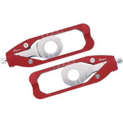 Tendeurs de Chaîne Rouges Lightech pour Suzuki GSX-R 600/750 (2011-2016) - Tendeur de chaîne - Publicité Tendeurs de Chaîne Rouges Lightech pour Suzuki GSX-R 600/750 (2011-2016) - Tendeur de chaîne - Publicité
