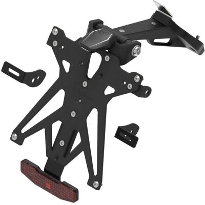 Kit de soporte de matrícula ajustable - Accesorio para motocicleta Kit de soporte de matrícula ajustable - Accesorio para motocicleta
