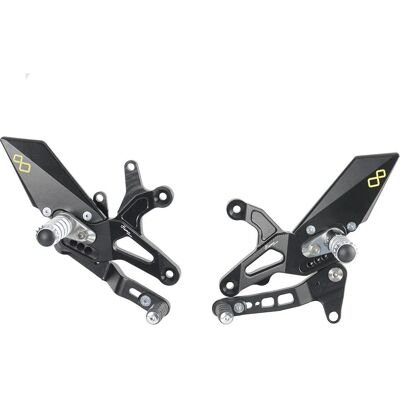 Poggiapiedi posteriori regolabili Lightech Kawasaki ZX6R - Tipo di piede Poggiapiedi posteriori regolabili Lightech Kawasaki ZX6R - Tipo di piede