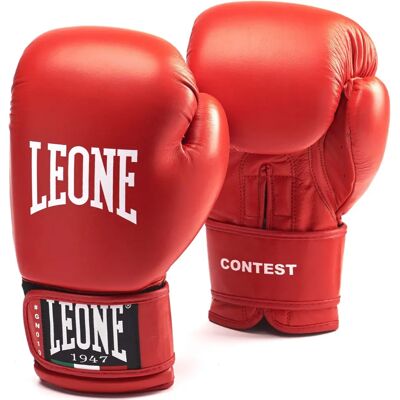 Leone 1947 Boxing Gloves - Red 10 OZ - Competition Gear Leone 1947 Boxing Gloves - Red 10 OZ - Competition Gear