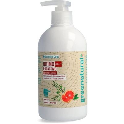 Gel detergente intime Greenatural Proactive pH 4,3 BIO - Zona sensibile Gel detergente intime Greenatural Proactive pH 4,3 BIO - Zona sensibile