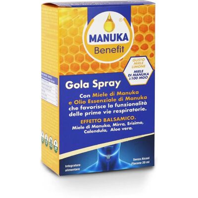 Optima Naturals Manuka Benefit Spray para la garganta - Alivio rápido Optima Naturals Manuka Benefit Spray para la garganta - Alivio rápido