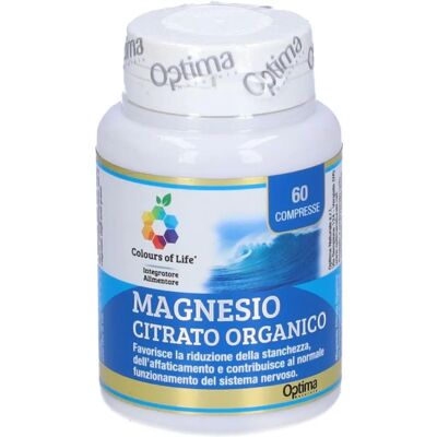 Optima Naturals - Citrato de Magnesio Orgánico - 60 Comprimidos - Sistema Nervioso Optima Naturals - Citrato de Magnesio Orgánico - 60 Comprimidos - Sistema Nervioso