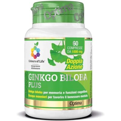 Colors of Life Ginkgo Biloba Plus 60 Compresse - Integratore alimentare Colors of Life Ginkgo Biloba Plus 60 Compresse - Integratore alimentare