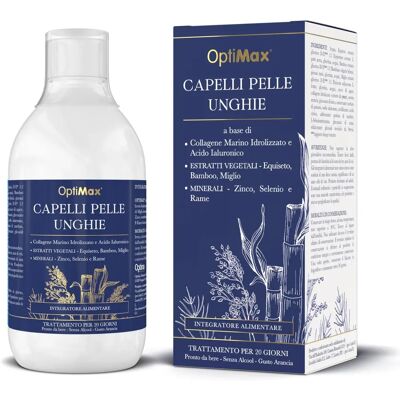 Optima Naturals Optimax - Integratore Capelli Pelle Unghie - 500ml Optima Naturals Optimax - Integratore Capelli Pelle Unghie - 500ml
