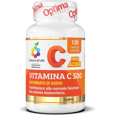 Optima Naturals Vitamina C 500 - Suplemento alimenticio - 120 cápsulas Optima Naturals Vitamina C 500 - Suplemento alimenticio - 120 cápsulas