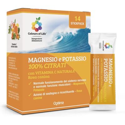 Colores de la vida Magnesio Potasio Vitamina C Suplemento - 14 Sobres Colores de la vida Magnesio Potasio Vitamina C Suplemento - 14 Sobres