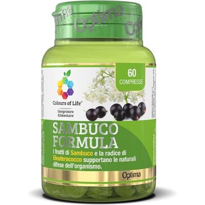 Optima Naturals Sambuco Formula - Holunder und Eleutherococcus - Nahrungsergänzung Optima Naturals Sambuco Formula - Holunder und Eleutherococcus - Nahrungsergänzung