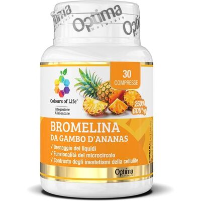 Optima Naturals Bromelina Gambo Ananas - Supporto Microcircolazione - Integratore Alimentare Optima Naturals Bromelina Gambo Ananas - Supporto Microcircolazione - Integratore Alimentare