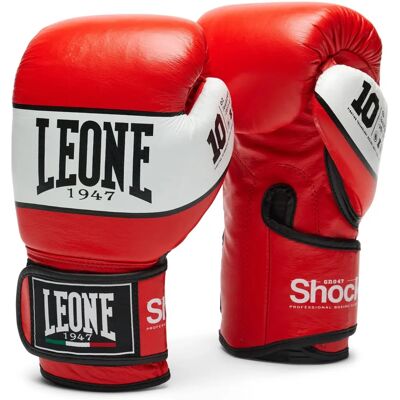 Leone 1947 Shock Boxing Gloves - Buffalo Leather, 12/14 oz Leone 1947 Shock Boxing Gloves - Buffalo Leather, 12/14 oz