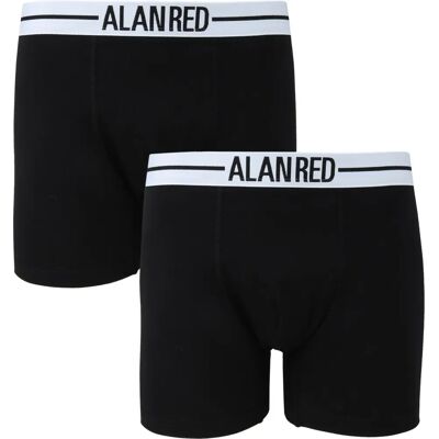 Alan Red 7001 Boxer Shorts - Sort, Large, 2-Pakning Alan Red 7001 Boxer Shorts - Sort, Large, 2-Pakning
