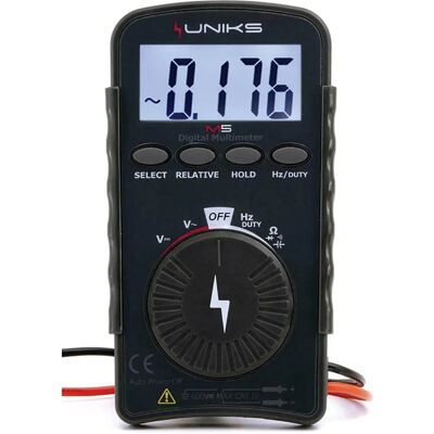 Multimetro digitale Uniks - Portatile, CAT II 600V Multimetro digitale Uniks - Portatile, CAT II 600V
